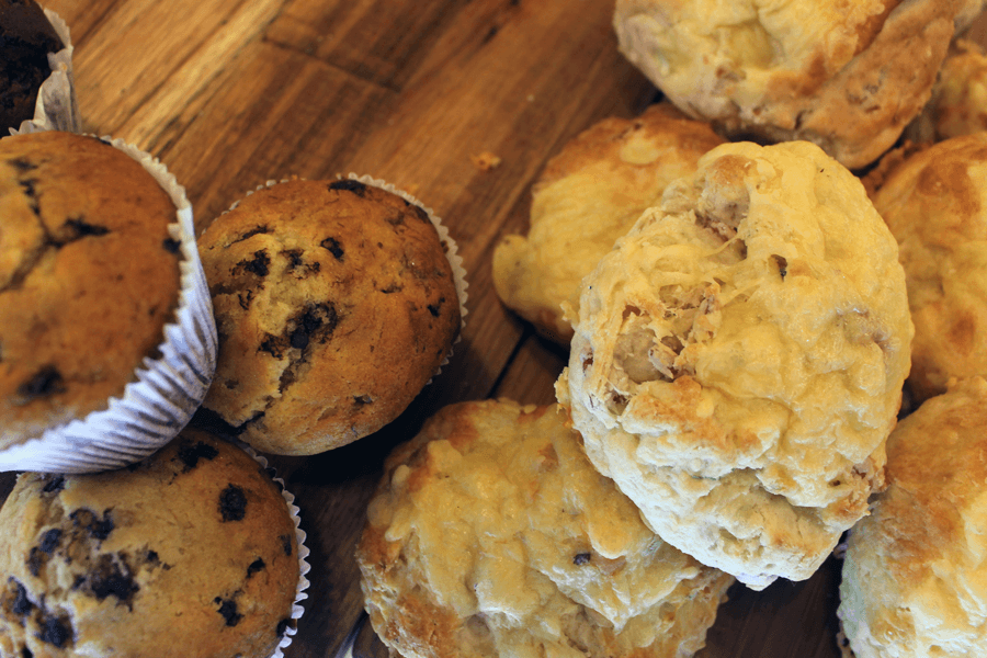 muffins and scones