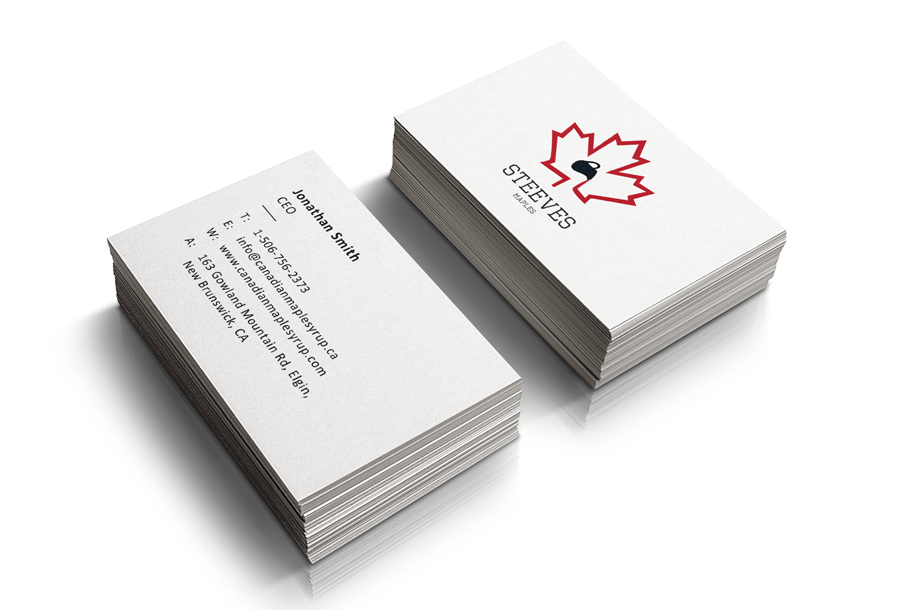 logo on business card mock up