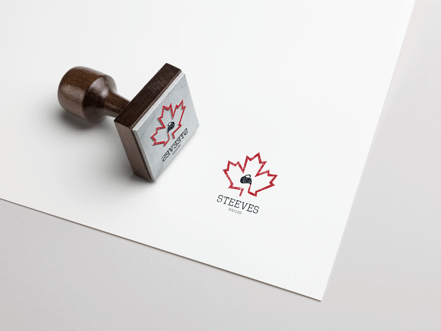 logo stamp mock up