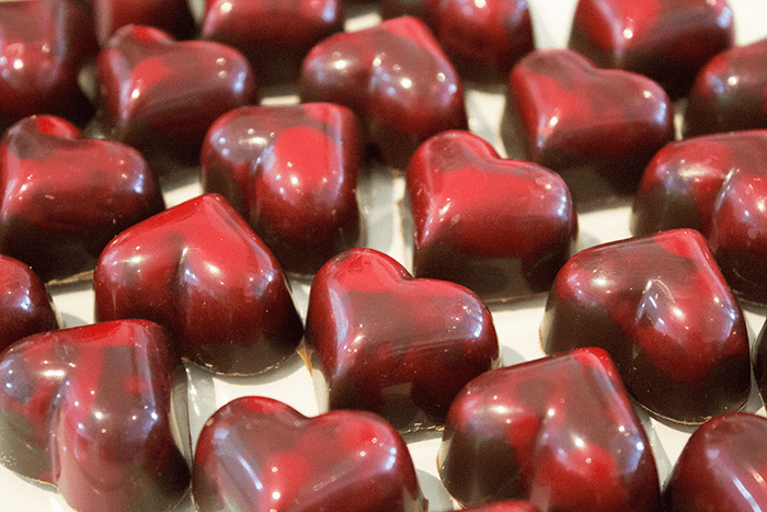 Raspberry bonbons